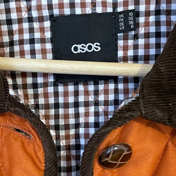 ASOS Burnt Orange Quilted Chore Coat - Picture 9 of 16